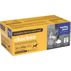 Healthy Paws Canine Complete Dinner Chicken 12/100GM